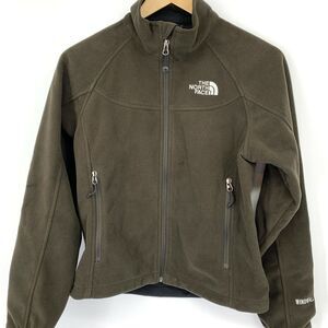 North Face Womens Windwall Fleece Jacket Size Small Brown Full Zip Jacket